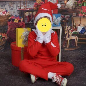 Boys Elf on the Shelf Costume - shirt, pants, mittons, and hat (Size 7-10)